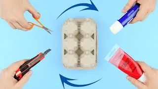 3 ПОДЕЛКИ ИЗ КОРОБКИ ДЛЯ ЯИЦ