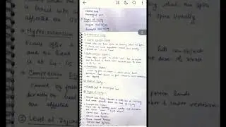 Spinal Cord Injury | Handwritten Notes |
