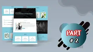 Responsive Personal Portfolio Website Using HTML CSS and JavaScript | Part 2 |