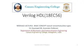 VTU Verilog HDL (18EC56) M2 L1 BASIC CONCEPT