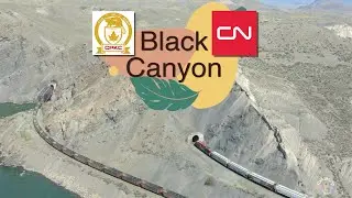 Black Canyon along the Thompson river with 2 tunnels and bridge