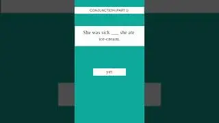 Conjunction Quiz | #learning |#shorts | #BasicEnglish