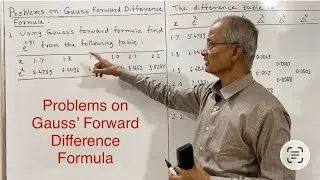 Problems on Gauss’ Forward Difference Interpolation Formula 