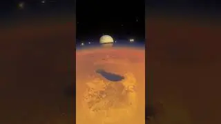 A rendered piece of Titan's surface without its clouds. 