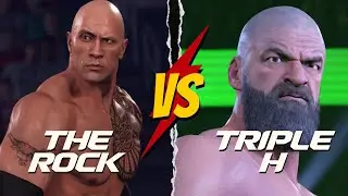 WWE 2K22 | The Rock Vs Triple H | One on One Match | PS4 Gameplay | WWE Games