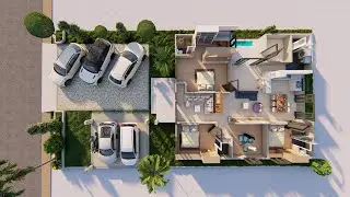 House Design | DENAH RUMAH | 12x13 Meter | 3 KAMAR TIDUR & MUSHOLLA