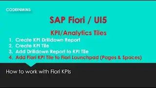 Part 3 - Create Fiori KPI Tile and configure on Launchpad (Pages & Spaces)