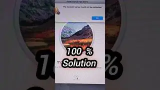 THE RECOVERY SERVER COULD NOT BE CONNECTED ( 100 % SOLUTION) 