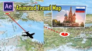 Create Animated Travel Map in After Effects