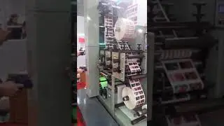 LRY 330 multi color label UV flexo printing machine