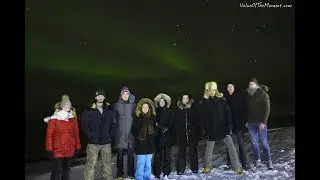 Northern lights hunting in Murmansk, Russia, December 2017