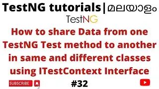 Share Data using ITestContext interface | TestNG Java Framework | Tutorials for Beginners | #32