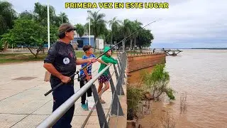 PESCA en la ARENERA, LUGAR GRATIS PESCA en BELLA VISTA Río paraná