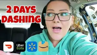 2 Days Dashing! STUCK in the Drive Thru, Ordering Groceries, Sus Amazon Packages