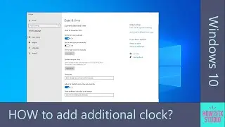 How to add additional clock in Windows 10?