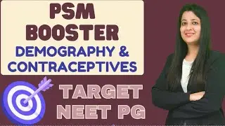 PSM BOOSTER : NEETPG REVISION DEMOGRAPHY & CONTRACEPTIVES  neetpg #fmge