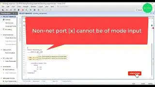 Verilog error : Non-net port [x] cannot be of mode input