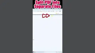 Split PDF Into Single Files 