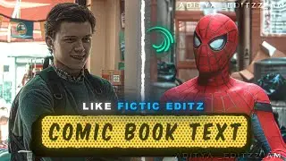 Fictic Editz Comic Text Effect in Alight Motion!🤯 | Full Tutorial (+Preset)