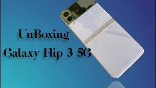 Unboxing of the Lavender Galaxy Z Flip 3