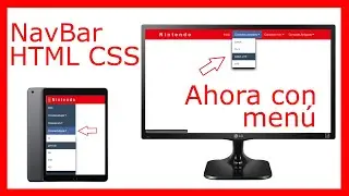 Barra de navegación responsive  con DropDown menu - Pure CSS HTML Reponsive NavBar No JS - HTML CSS