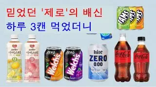 제로 칼로리의 배신 하루 3캔 먹었더니 | 차라리 설탕을 먹어라 | 비만 당뇨 고지혈증 고혈압 염증의 주범 제로 칼로리 | 설탕보다 200배 더 단맛 아스파탐이 제로 칼로리 위장