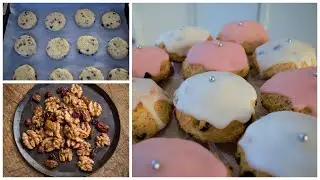 Colorful Walnut Raisins Cookies