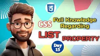 CSS LIST PROPERTY (Don't Miss This !) | Lecture - 15 | Programming Site