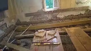 Ремонт в доме. Часть 1. Замена полов и обшивка стен в старом деревенском доме своими руками