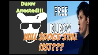 Telegram founder Pavel Durov Arrested! / Will $Dogs Listing still hold? #FreeDurov