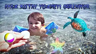 Ayaz Kutay yüzmeyi öğreniyor. | Ayaz Kutay Learning to swimming.