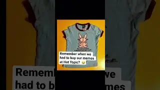 Remember when we had to BUY our memes at HOT TOPIC? 😂 #millennials #2000s