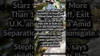 Netflix Cuts Executives. Starz to Lay Off 10%. 