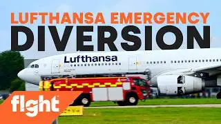 🚨Emergency diversion Lufthansa Airbus A330