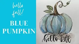 Watercolor Pumpkin Tutorial #easywatercolor #pumpkinart #watercolortutorialforbeginners