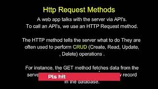 Http Request Methods || Complete Video