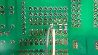 Working with a soldering iron