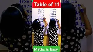 Easy Table Trick| Table of 11 
