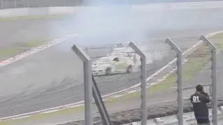 高山 今村 日比野 川畑 チームやりすぎ 4連ドリフト 2本目@富士モーターファンフェスタ