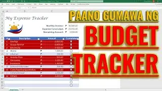 How to Create a Budget Tracker in Excel  |  TAGALOG