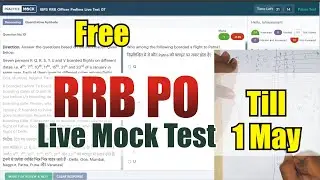 🎯PracticeMock RRB PO Live Mock Test 2024 (Free) | Till 1 May | How to Attempt Mock | 