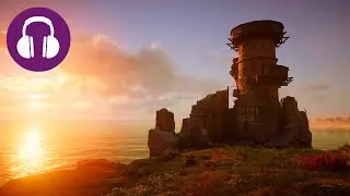 By The Ocean 💤 Relaxing ASSASSIN'S CREED VALHALLA Ambience | 1 HOUR D&D Sounds