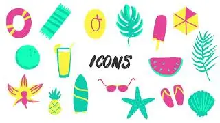 Summer Vacation. Hand Drawn Pack