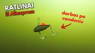 Ratlinai (Vibai) žieminei žvejybai iš Aliexpress. Ratlinų video po vandeniu ir nuorodos kur įsigyti.