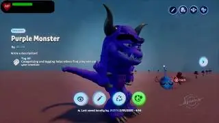 Dreams PS4  creation update 3 Monster