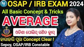 AVERAGE all Concept clear ll OSAP IRB special math class 2024 ll Average Trick Methods and Basics