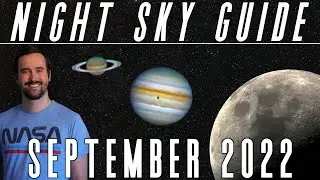 The Night Sky | September 2022 | Jupiter Opposition | Saturn's Rings | Astronomy | Astrophotography