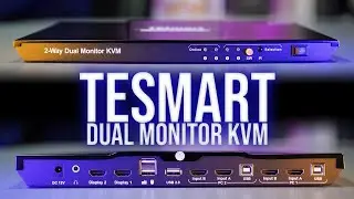 Best KVM for HOME OFFICE? TESmart Dual 4k 60hz HDMI KVM switch unboxing and review