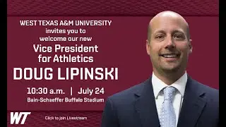 WT Athletics Introduces Doug Lipinski