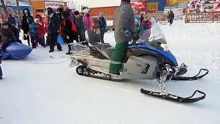 СНЕГОХОД))Развлечение для детей.Парк Сормово